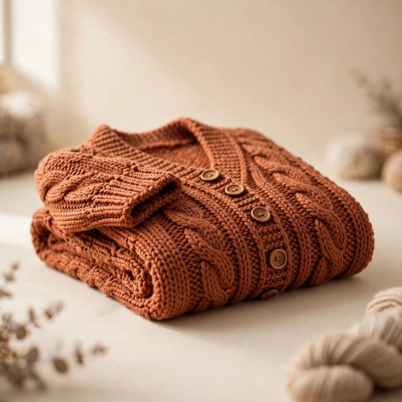 Cardigan — yarn yardage and skein counts